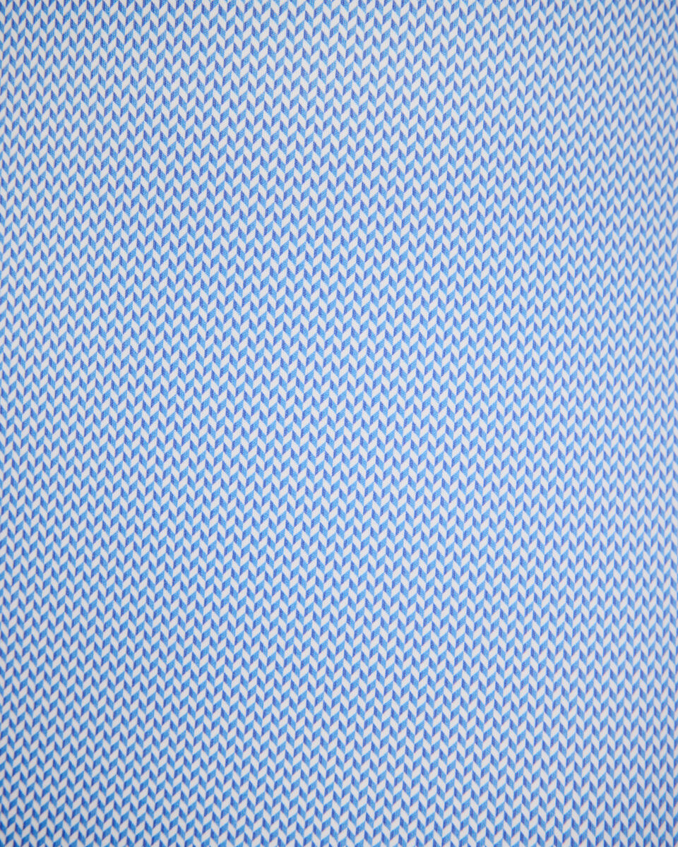 Micro-Geo Travel Long Sleeve Shirt, Blue, hi-res